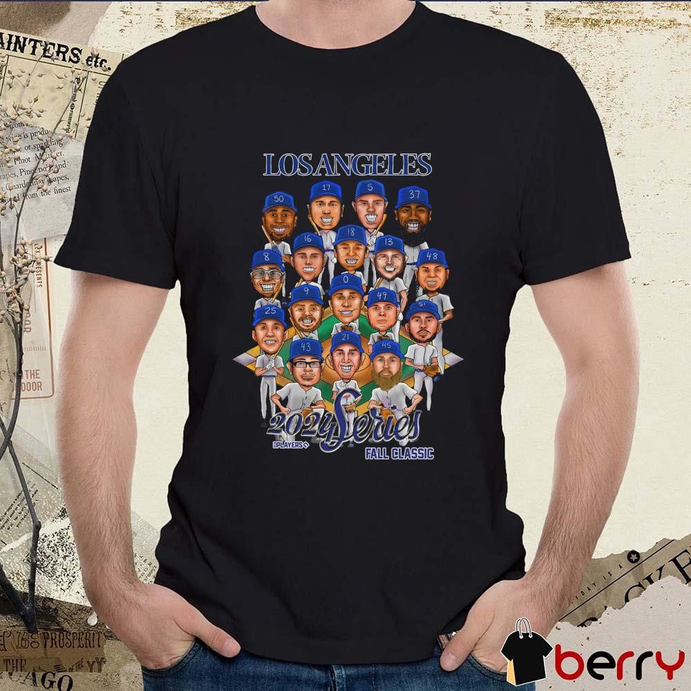 Los Angeles Dodgers 2024 Series Fall Classic LAD Players Caricatures t-shirt