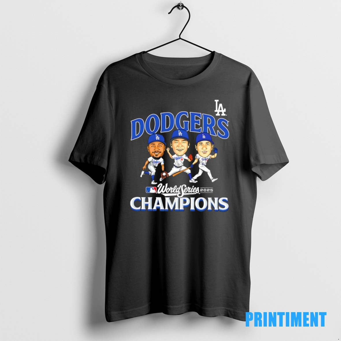 Official Los Angeles Dodgers 2025 World Series Champions Caricatures Tee Sweater