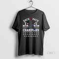Official Los Angeles Dodgers Baseball Postseason Back To Back 2024 2025 National League Champions