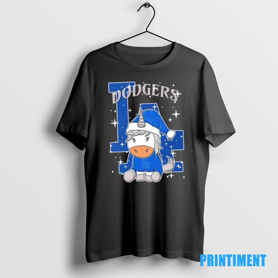 Official Los Angeles Dodgers Baseball X Unicorn Merry Christmas Tee Sweater