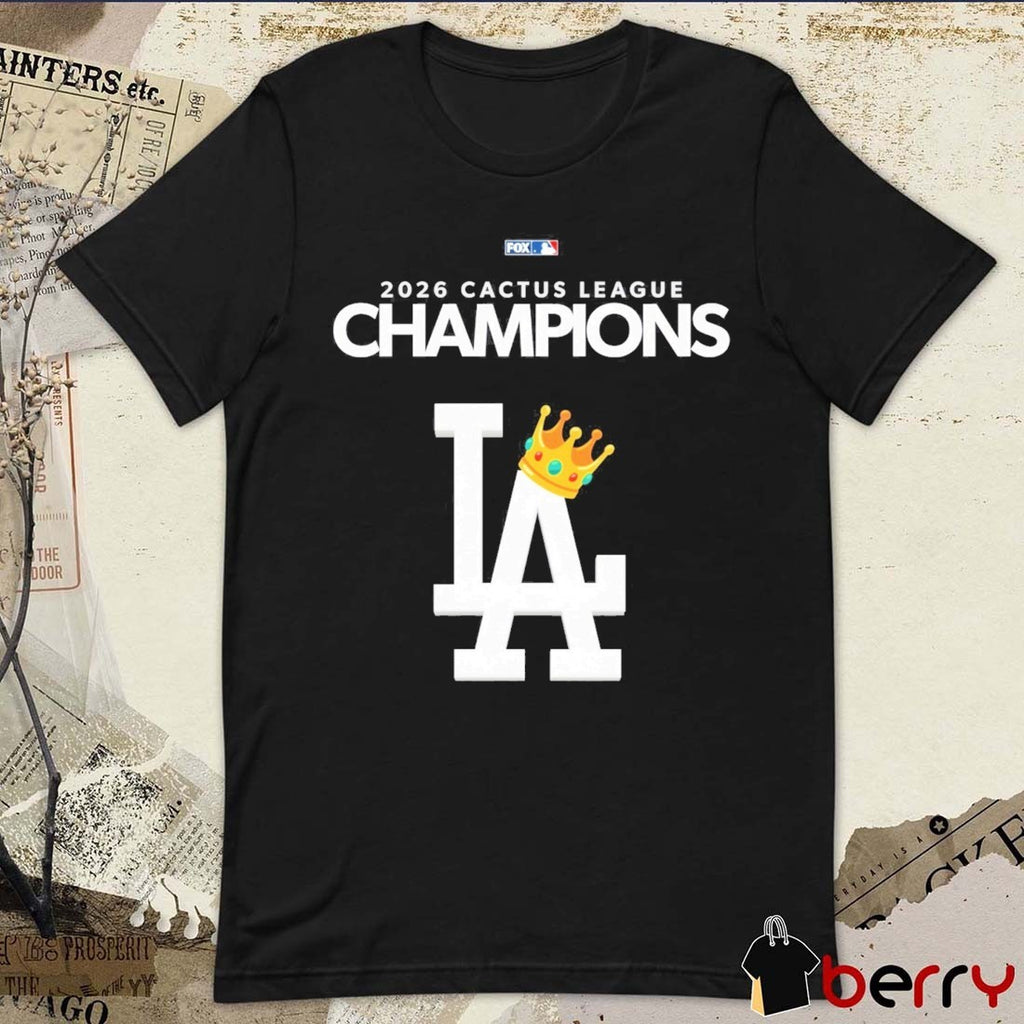 Los Angeles Dodgers FOX Sports MLB 2026 Cactus League Champions t-shirt