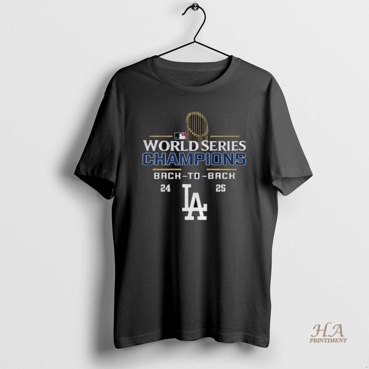 Official Los Angeles Dodgers Mlb Logo Baseball Back 2 Back World Series Champions 24 25