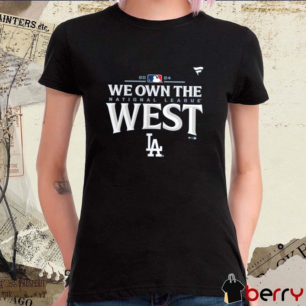 Los Angeles Dodgers Royal 2024 National League West Division Champions Locker Room t-shirt