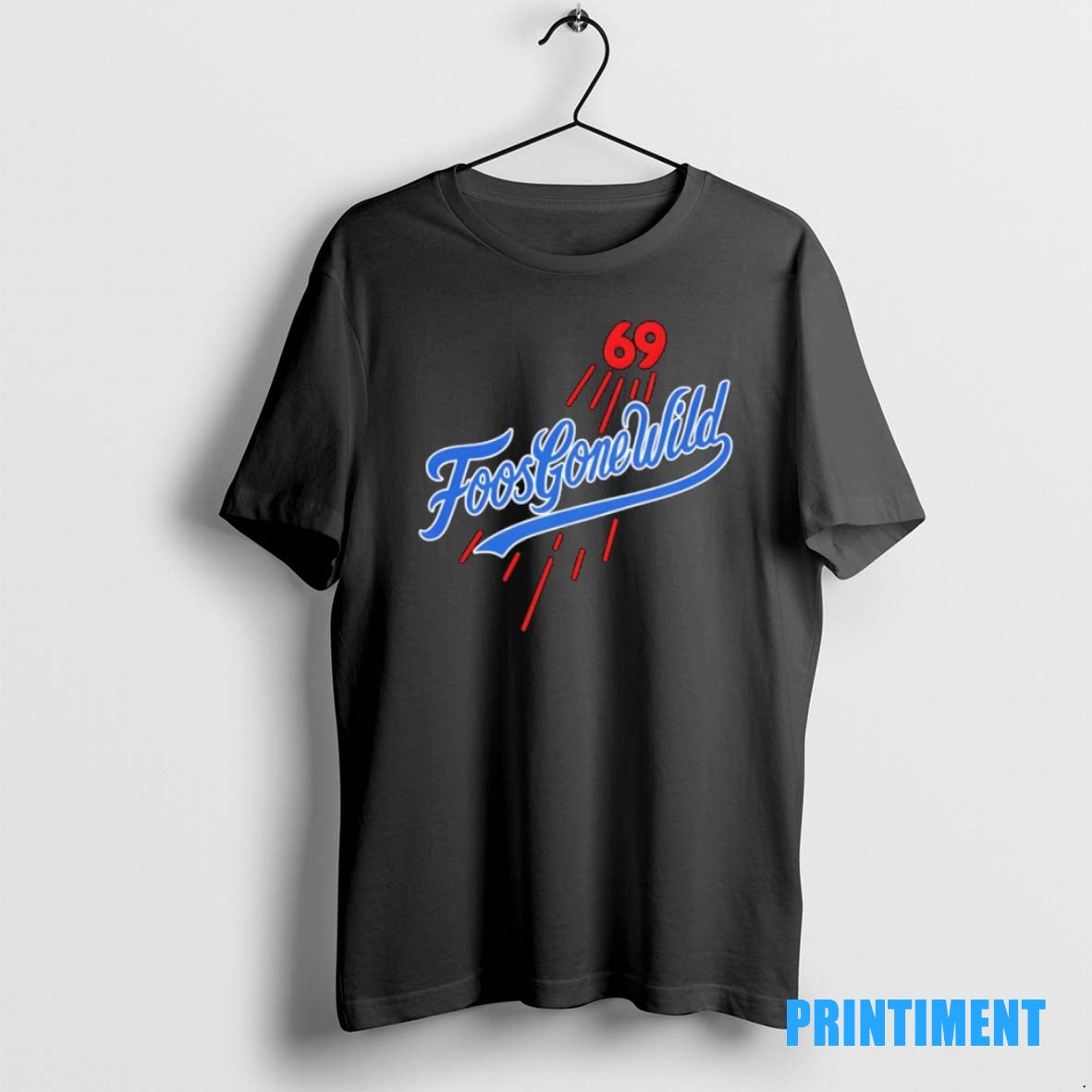 Official Los Angeles Dodgers Saca La Bolsita Foos Gone Wild Number 69 Tee Sweater