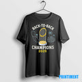 Official Los Angeles Dodgers Trophy Back To Back Champions 2025 Tee Sweater