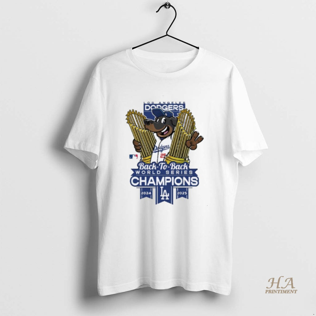 Official Los Angeles Dodgers Winner Mlb Back To Back Mascot Trophy Cup Hug World Series
