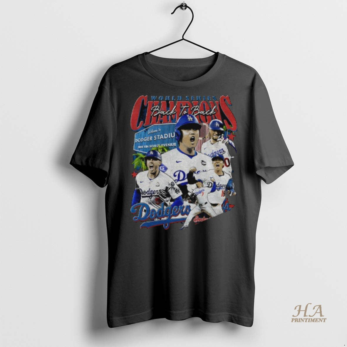 Official Los Angeles Dodgers World Series Back To Back Dodgers Stadium 300 Vin Scully Avenue