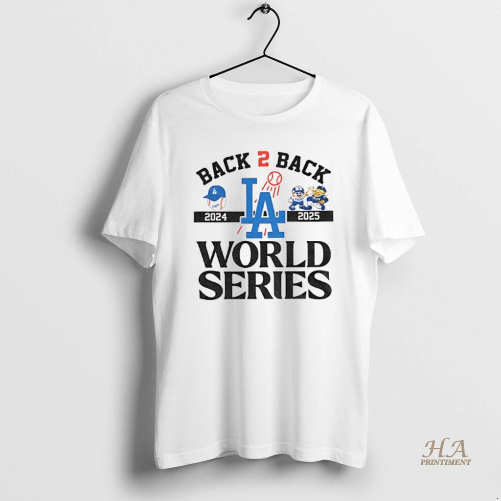 Official Los Angeles Dodgers World Series Champions 2024 2025 Back To Back World Series