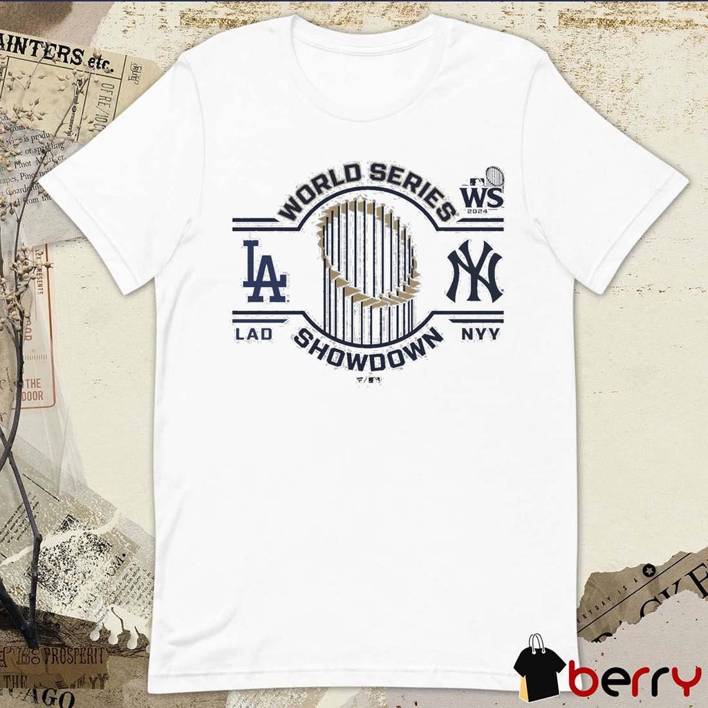 Los Angeles Dodgers vs New York Yankees MLB 2024 World Series Match Up Showdown Vintage t-shirt
