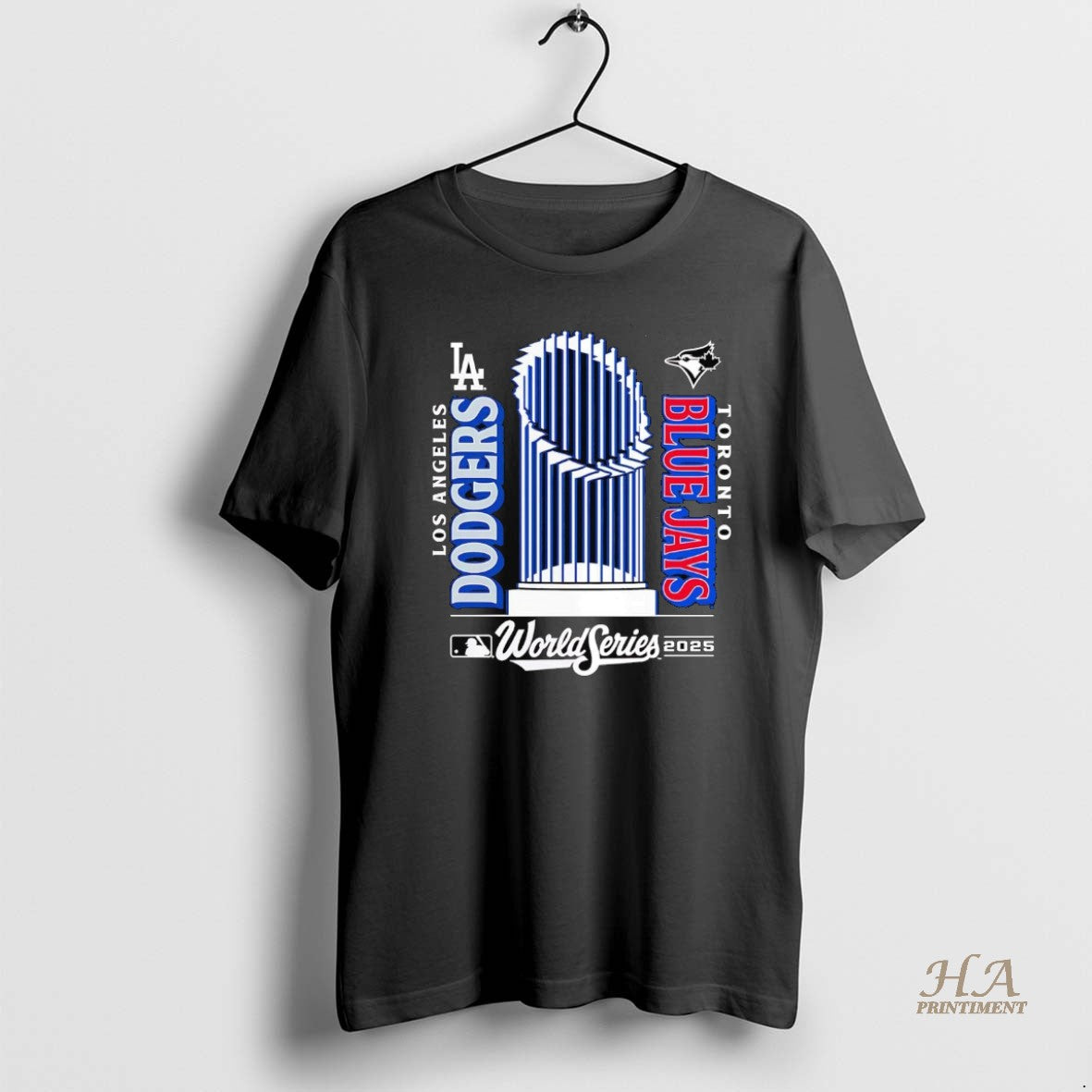 Official Los Angeles Dodgers Vs Toronto Blue Jays Matchup World Series Trophy 2025