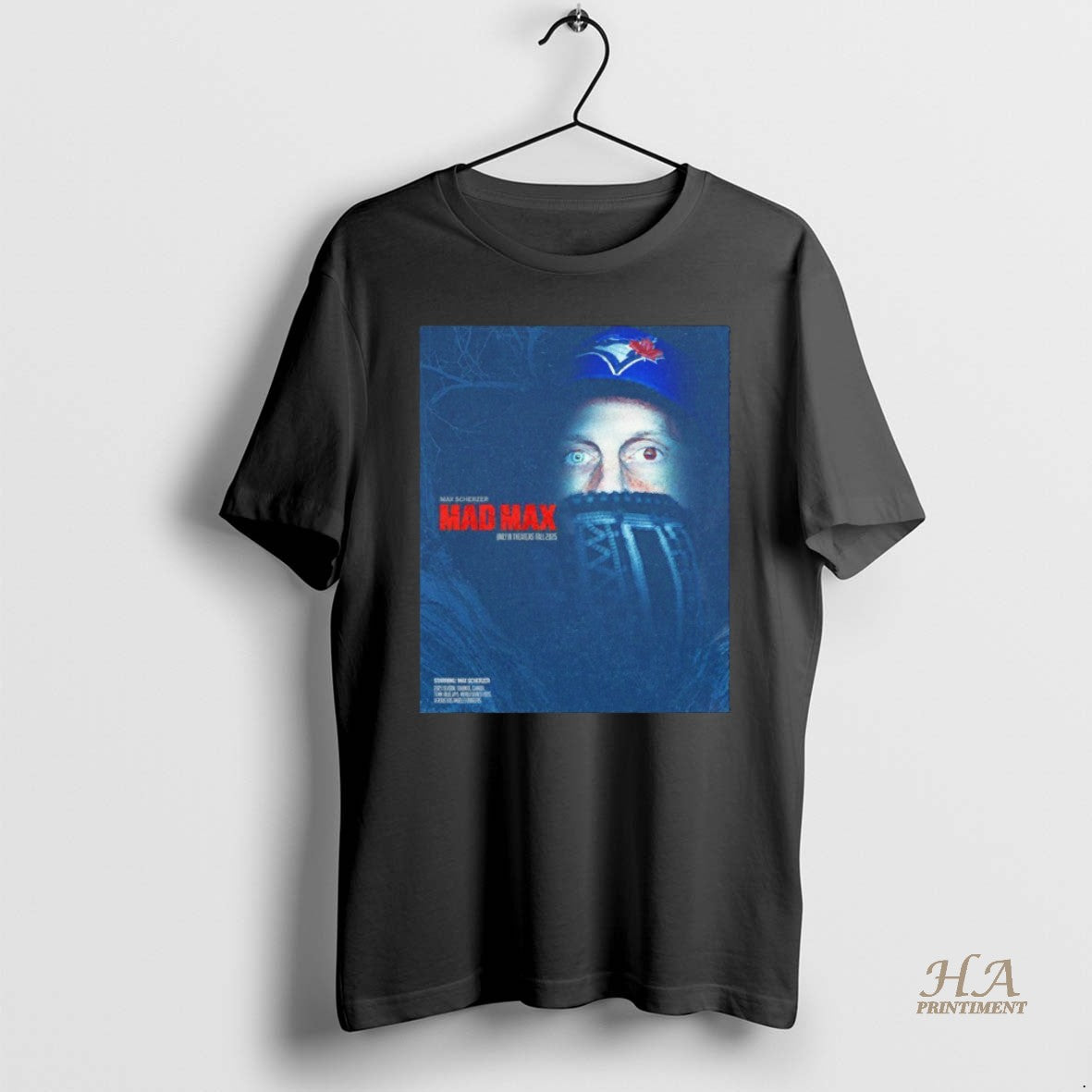 Official Mad Max Max Scherzer 2025 Season World Series Toronto Blue Jays Blackshirt
