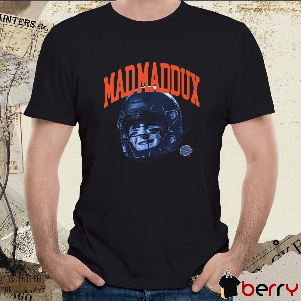Maddux Madsen Boise State Broncos Royal Portrait Graphic t-shirt