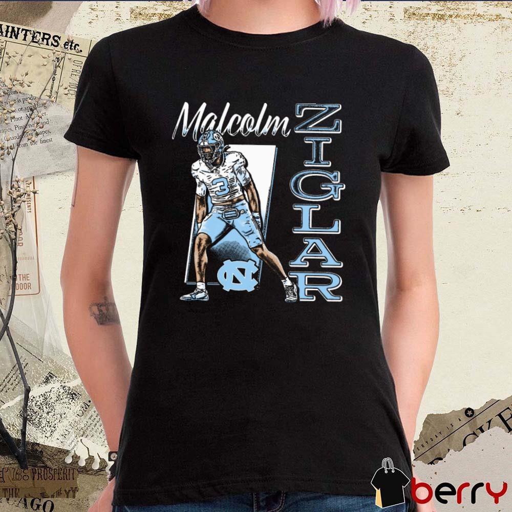 Malcolm Ziglar North Carolina Tar Heels Cartoon t-shirt