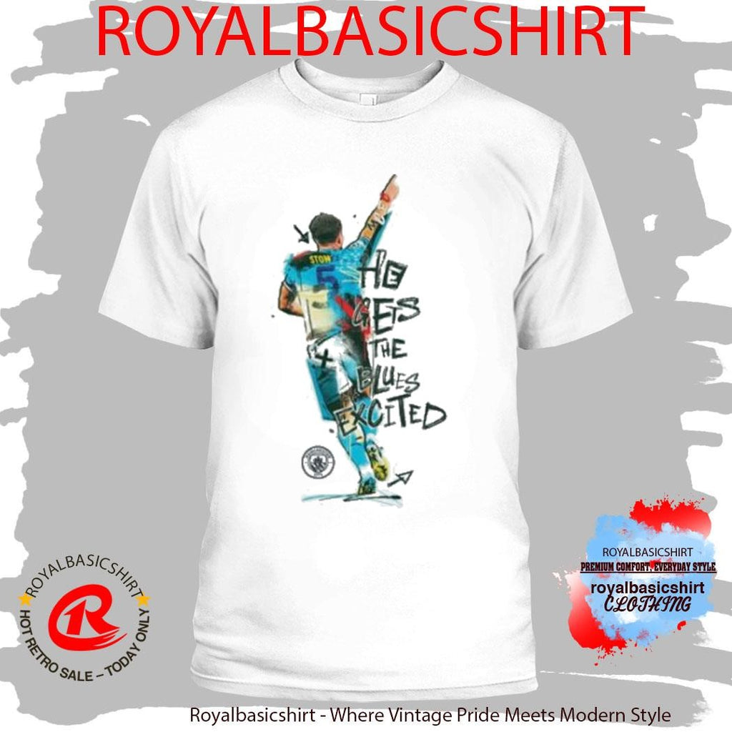 Manchester City Adults Stones He Gets The Blues Excited Shirt