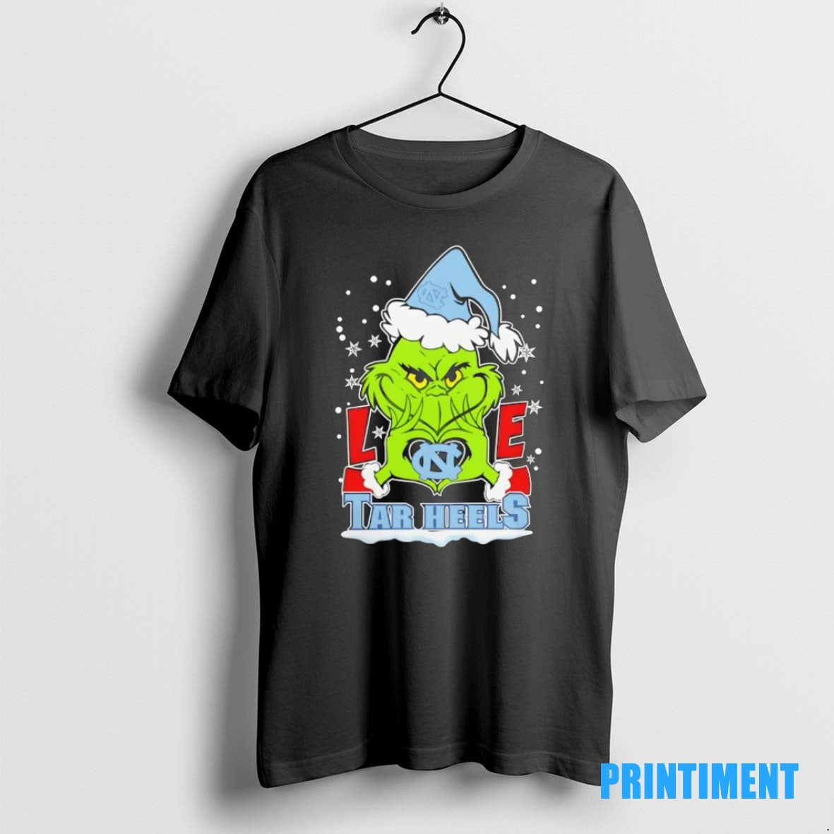 Official Merry Christmas Grinch Love North Carolina Tar Heels Tee Sweater