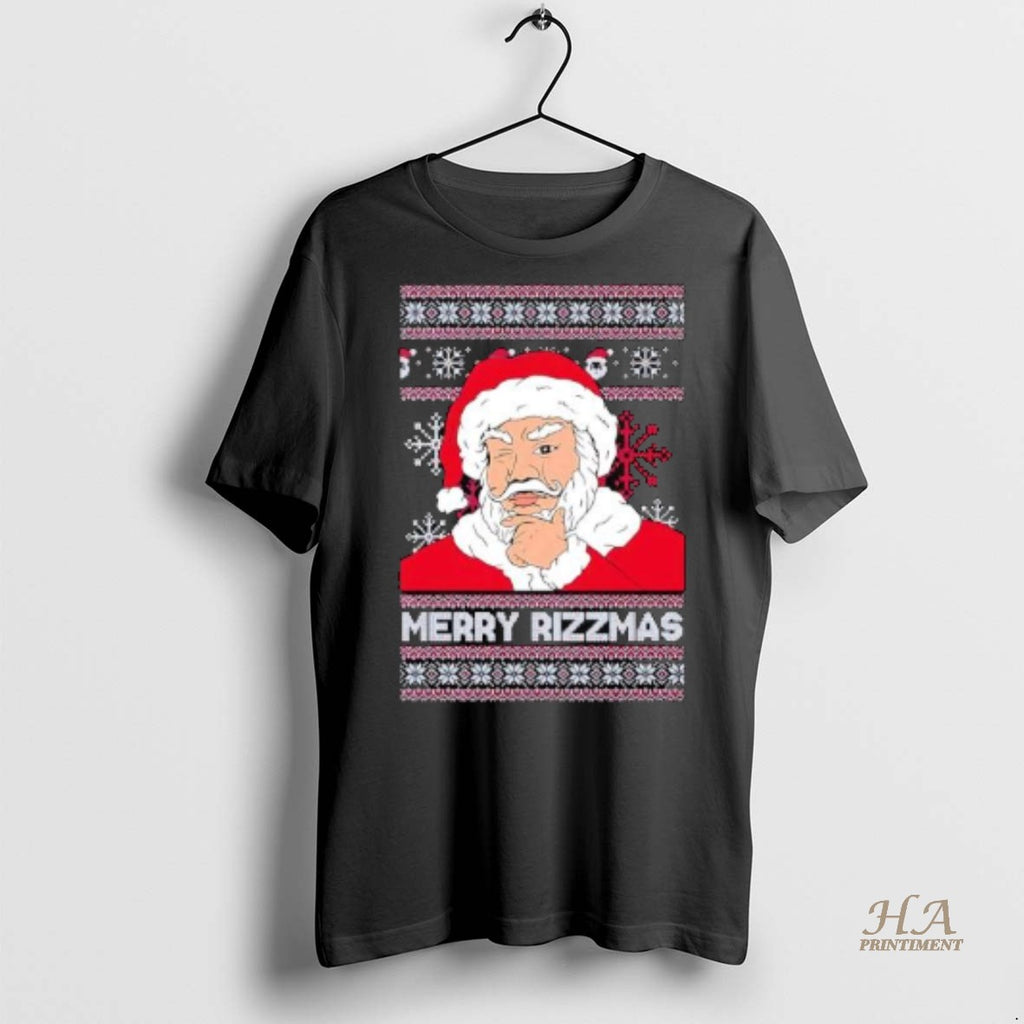 Official Merry Rizzmas Ugly Christmas Shirt