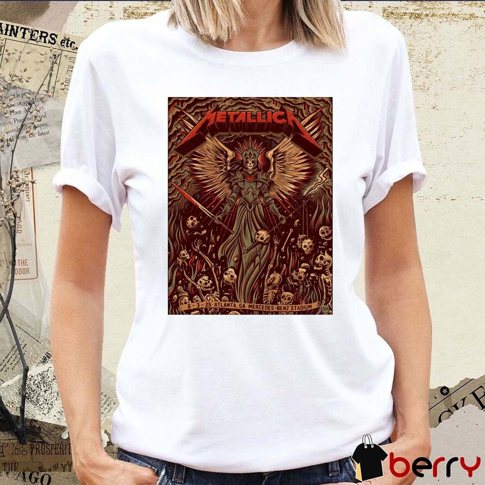 Metallica M72 Atlanta GA Mercedes-Benz Stadium June 3 2025 Poster t-shirt