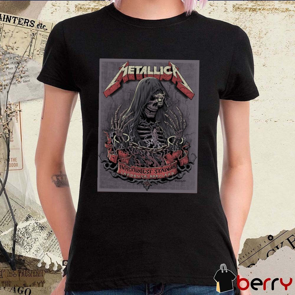 Metallica Northwest Stadium M72 Landover Maryland May 28 2025 Poster t-shirt
