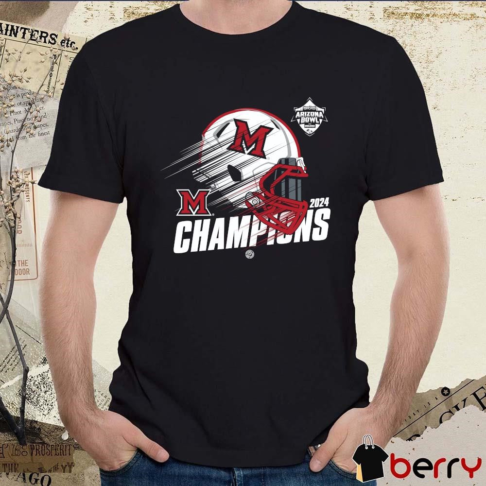 Miami RedHawks 2024 Champions Snoop Dogg Arizona Bowl Bound Helmet t-shirt