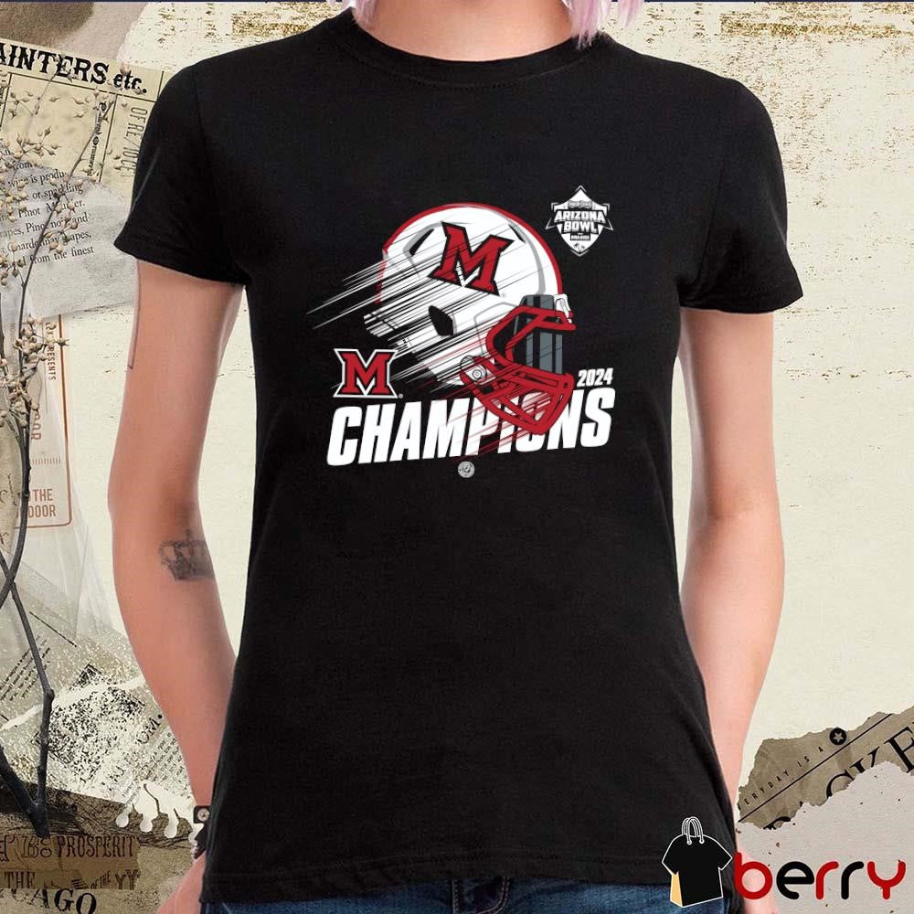 Miami RedHawks 2024 Champions Snoop Dogg Arizona Bowl Bound Helmet t-shirt