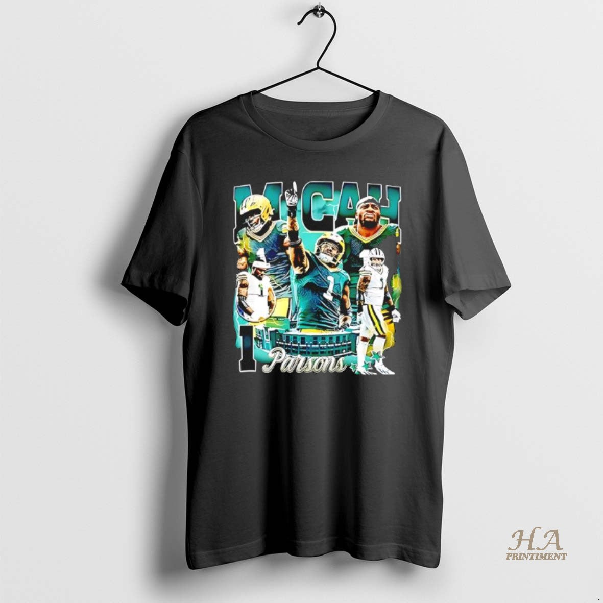 Official Micah Parsons M1cah Green Bay Packers Graphic Black