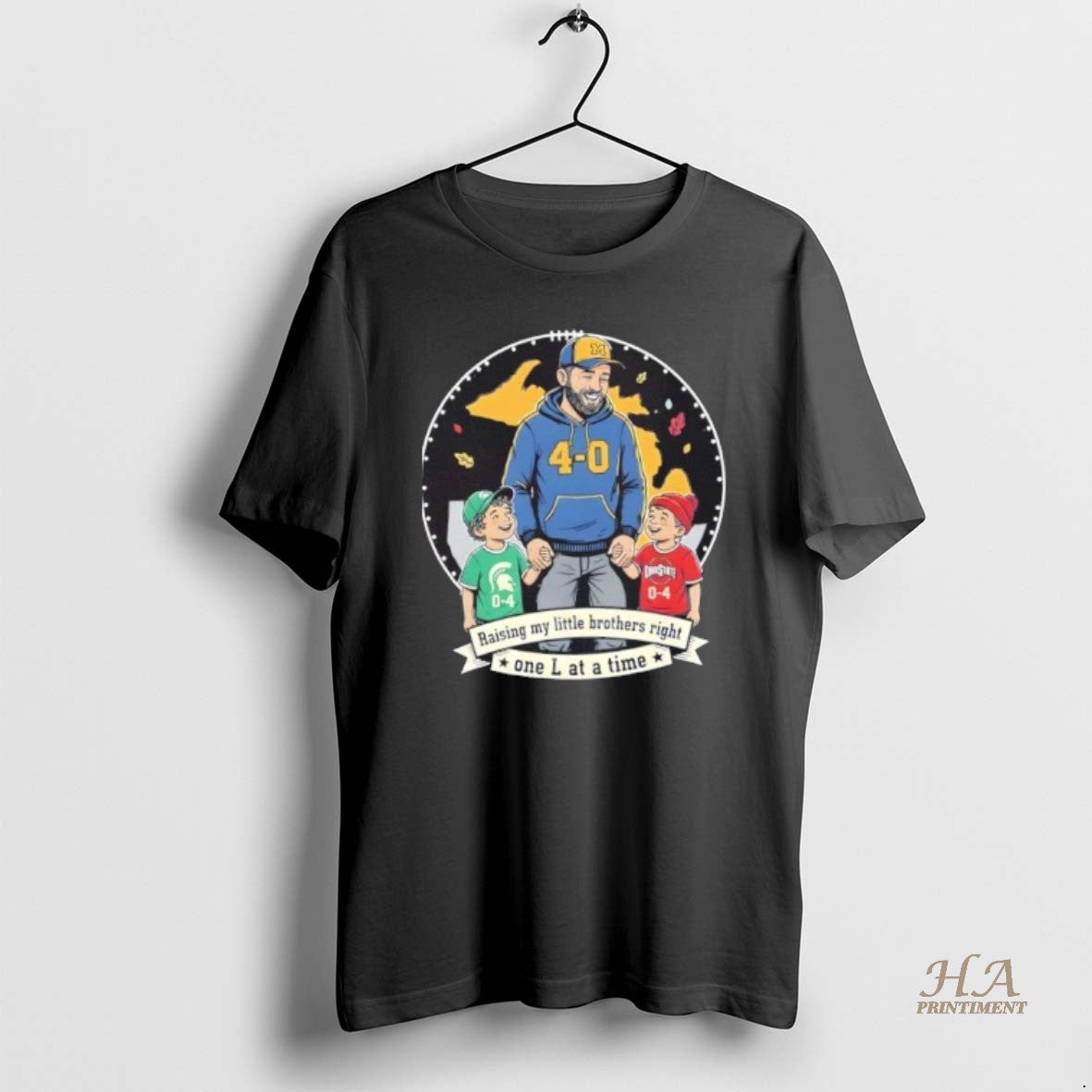 Official Michigan 4 0 Rivalry College Football Go Blue Little Brother
