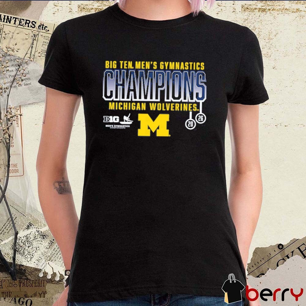 Michigan Wolverines 2026 NCAA Men’s Gymnastics National Champs t-shirt