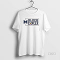 Official Michigan Wolverines Block Cancer Football Awareness Logo