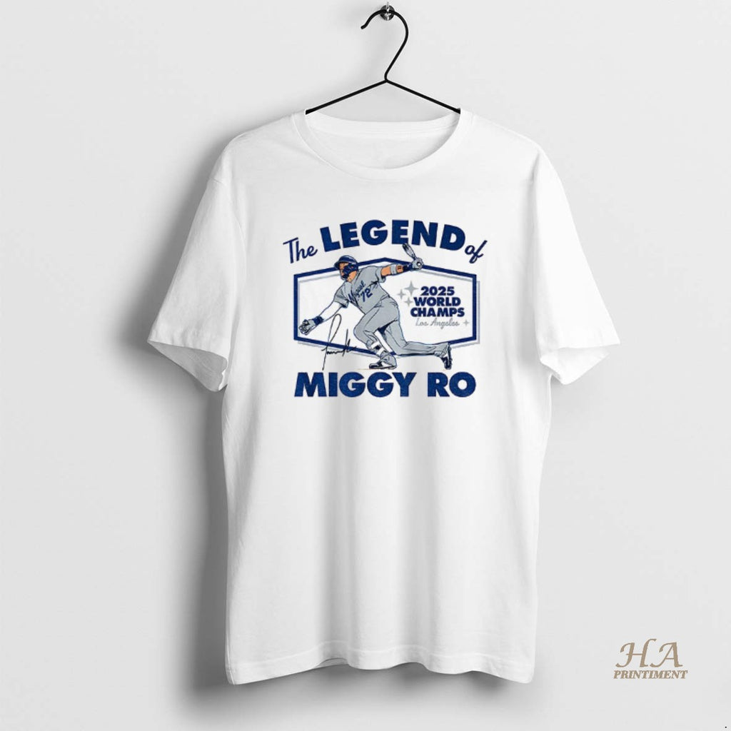 Official Miguel Rojas Los Angeles Dodgers The Legend Of Miggy Ro World Champs Series 2025