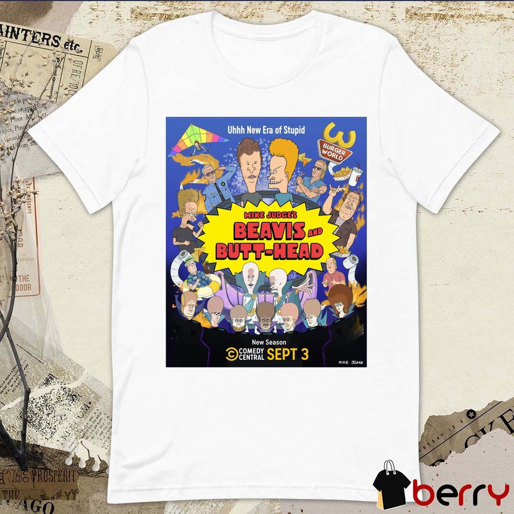 Mike Judge’s Beavis and Butt-Head New Season Wednesday, September 3rd on Comedy Central Poster t-shirt