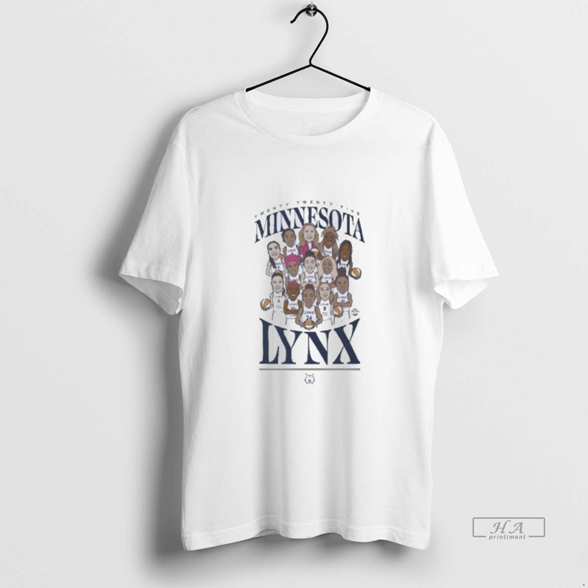 Official Minnesota Lynx Team Caricature