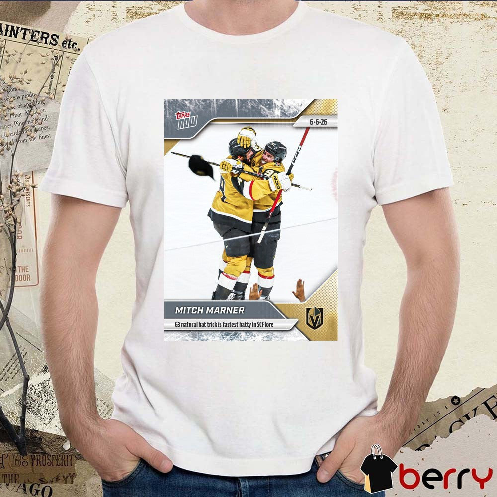 Mitch Marner G3 Natural Hat Trick Is Fastest Hatty In Scf Lore 2025-26 NHL Topps NOW t-shirt
