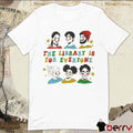 Mychal The Library Is For Everyone Painting t-shirt