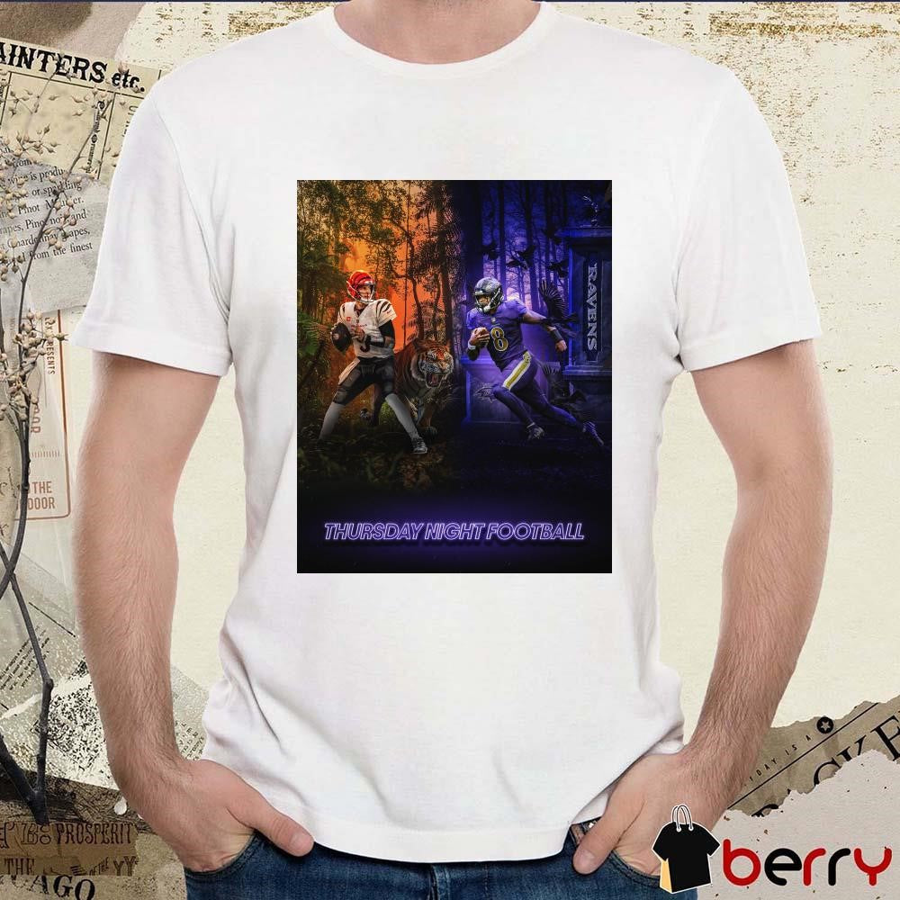NFL Baltimore Ravens Beat Cincinnati Bengals Thursday Night Football Poster t-shirt