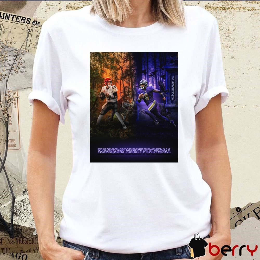 NFL Baltimore Ravens Beat Cincinnati Bengals Thursday Night Football Poster t-shirt