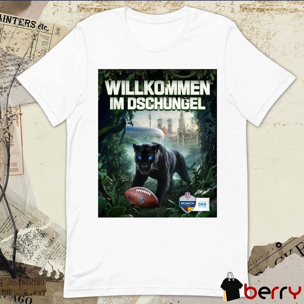 NFL Willkommen Im Dschungel The Spectacular Show Continues The Panthers Are Coming Poster t-shirt