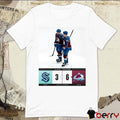 NHL Final Score Seattle Kraken Vs Colorado Avalanche 3 – 6 2024-25 Season Poster t-shirt