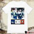 NHL Final Score Vancouver Canucks Vs Anaheim Ducks 5 – 1 2024-25 Season Poster t-shirt
