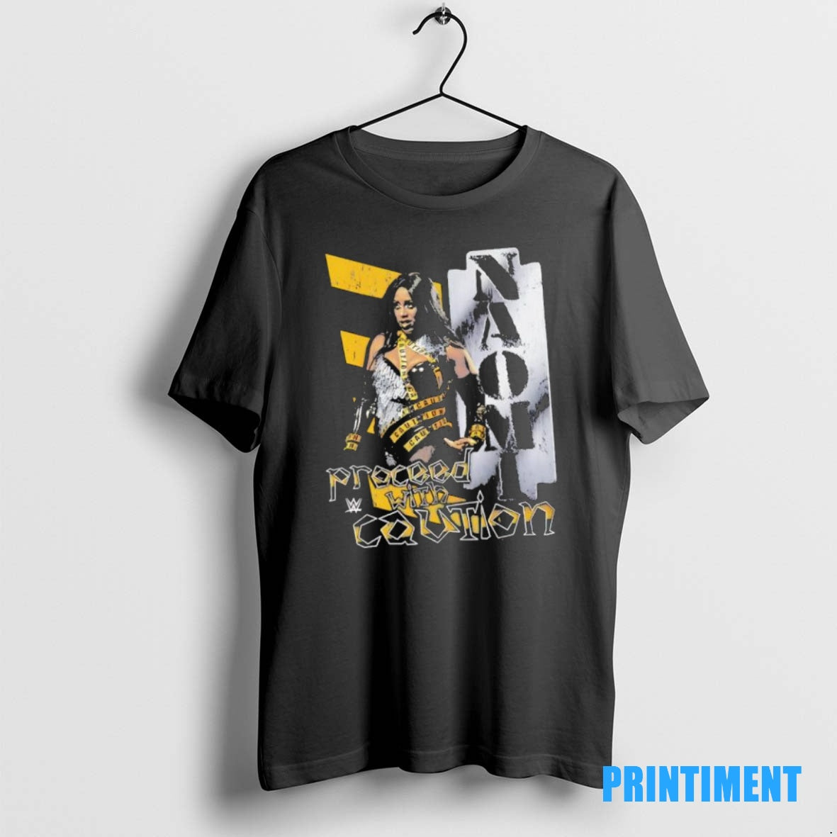 Official Naomi Proceed With Caution Womens World Champion Tee Sweater