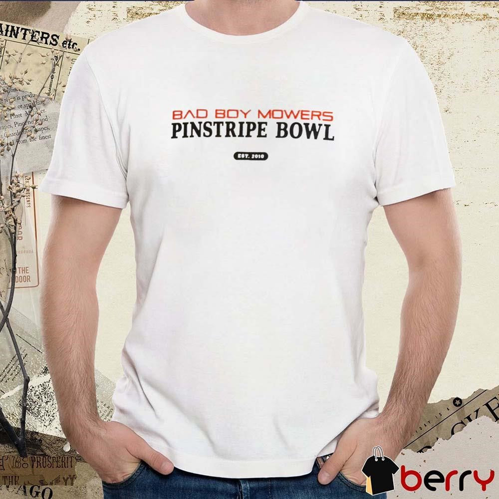 Nebraska Cornhuskers football Bad Boy Mowers Pinstripe Bowl Est 2010 t-shirt