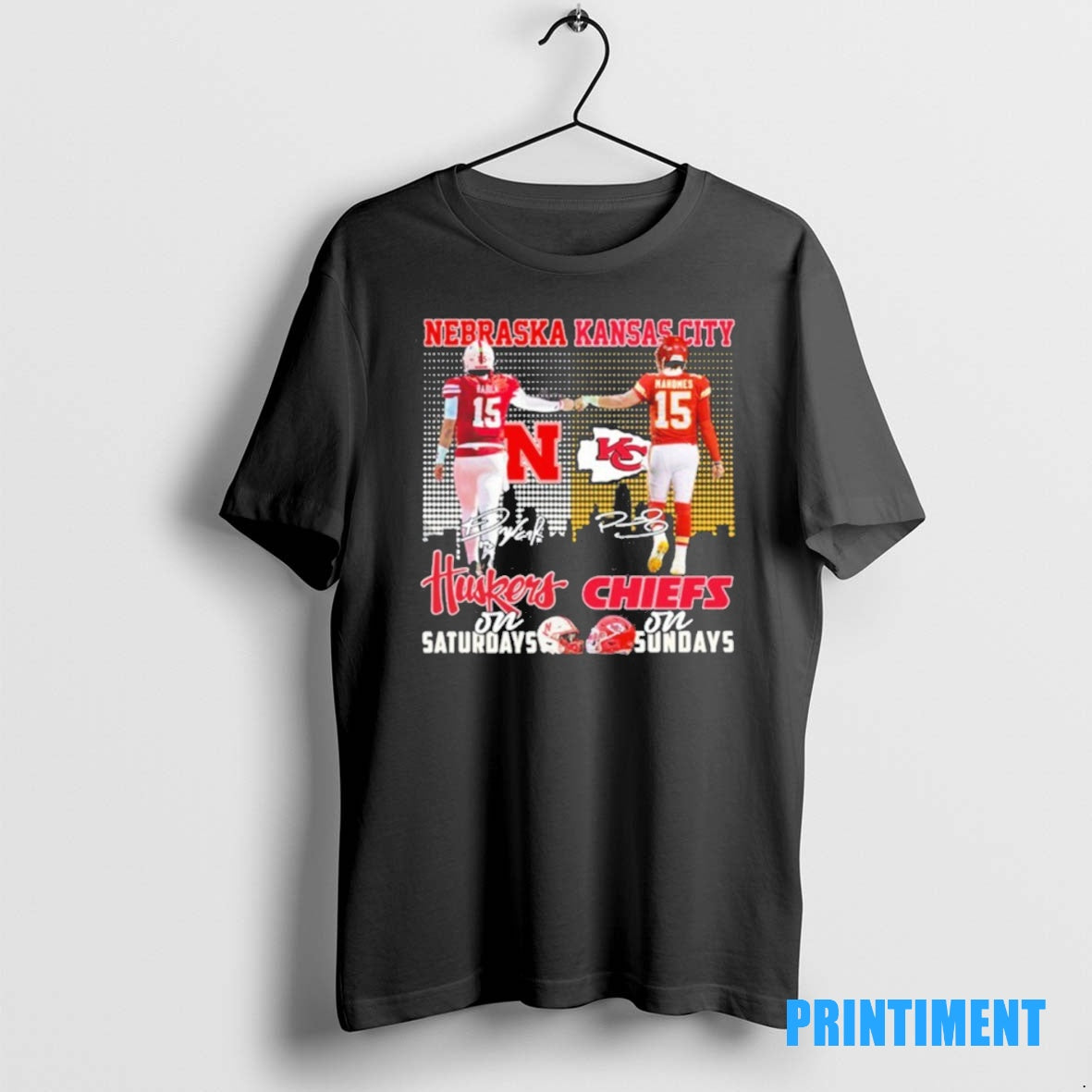 Official Nebraska Kansas City Huskers On Saturdays Chiefs On Sunday Tee Sweater