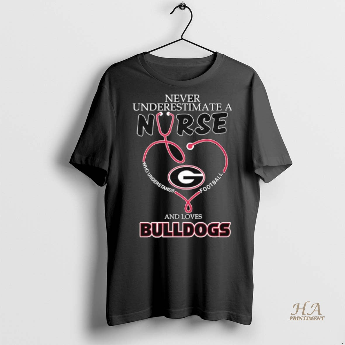 Official Never Underestimate A Nurse Who Understands Football And Loves Georgia Bulldogs Shirt