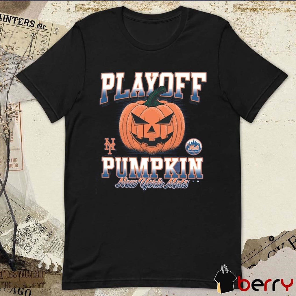 New York Mets 2024 MLB Postseason Playoff Pumpkin Halloween t-shirt