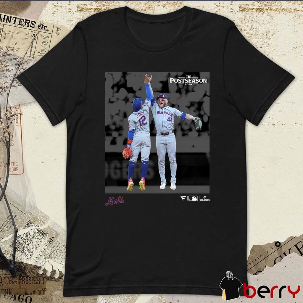 New York Mets Harrison Bader And Francisco Lindor 2024 MLB Postseason Moments t-shirt
