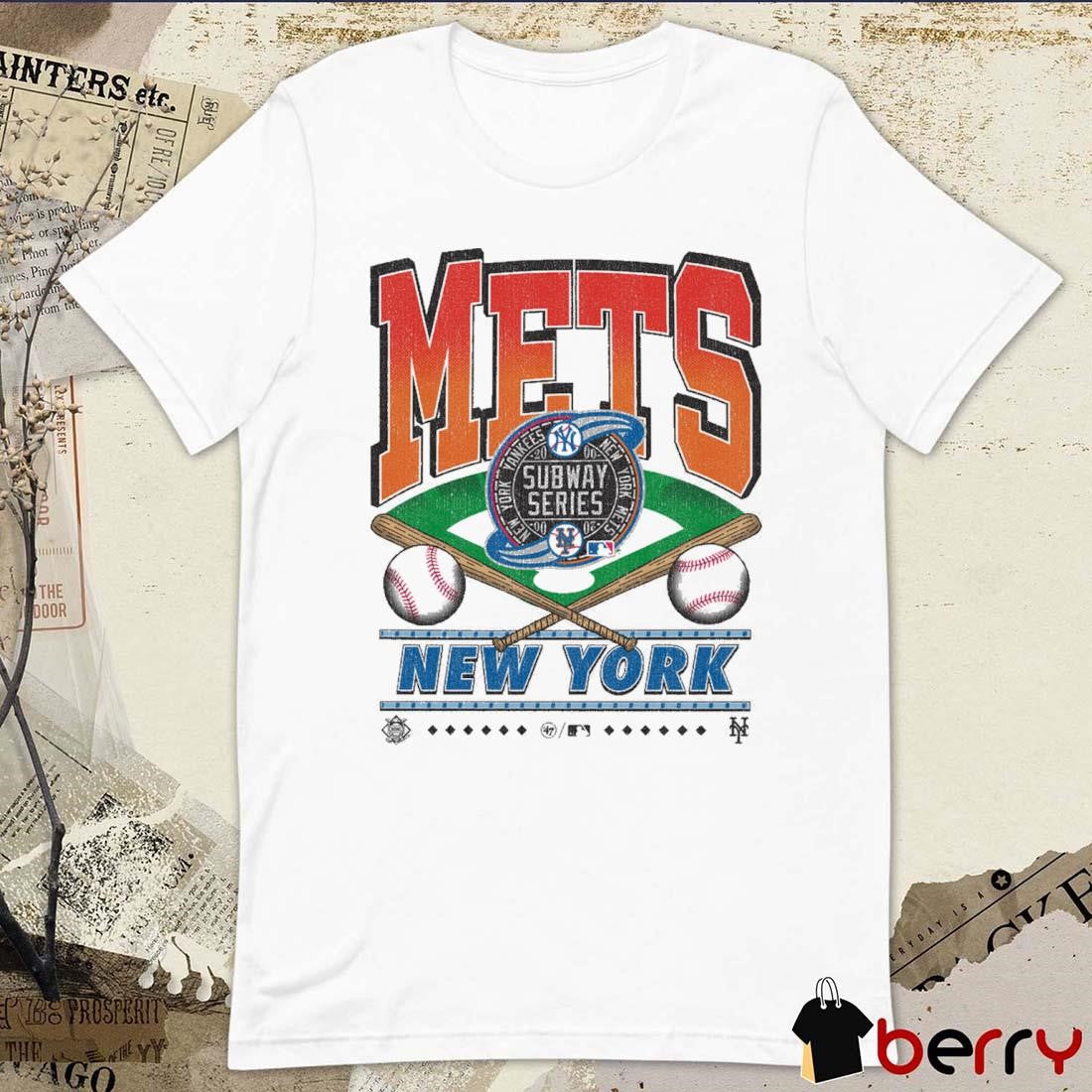 New York Mets MLB Straight Shot Subway Series 2000 Vintage t-shirt