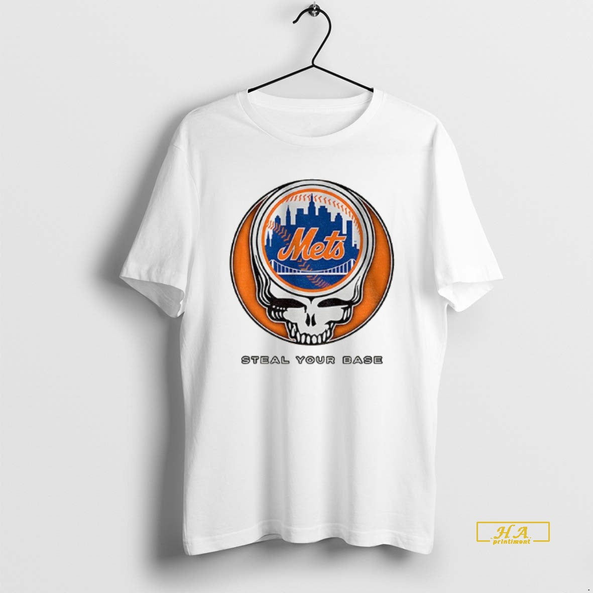 Official New York Mets Steal Your Base Grateful Dead Skull Mlb
