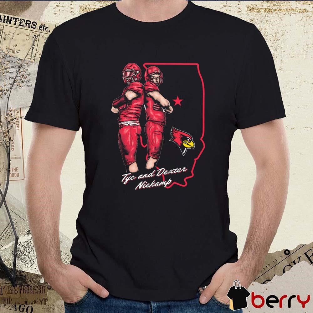 Niekamp Normal Tye And Dexter Niekamp Illinois State Redbirds football Graphic t-shirt