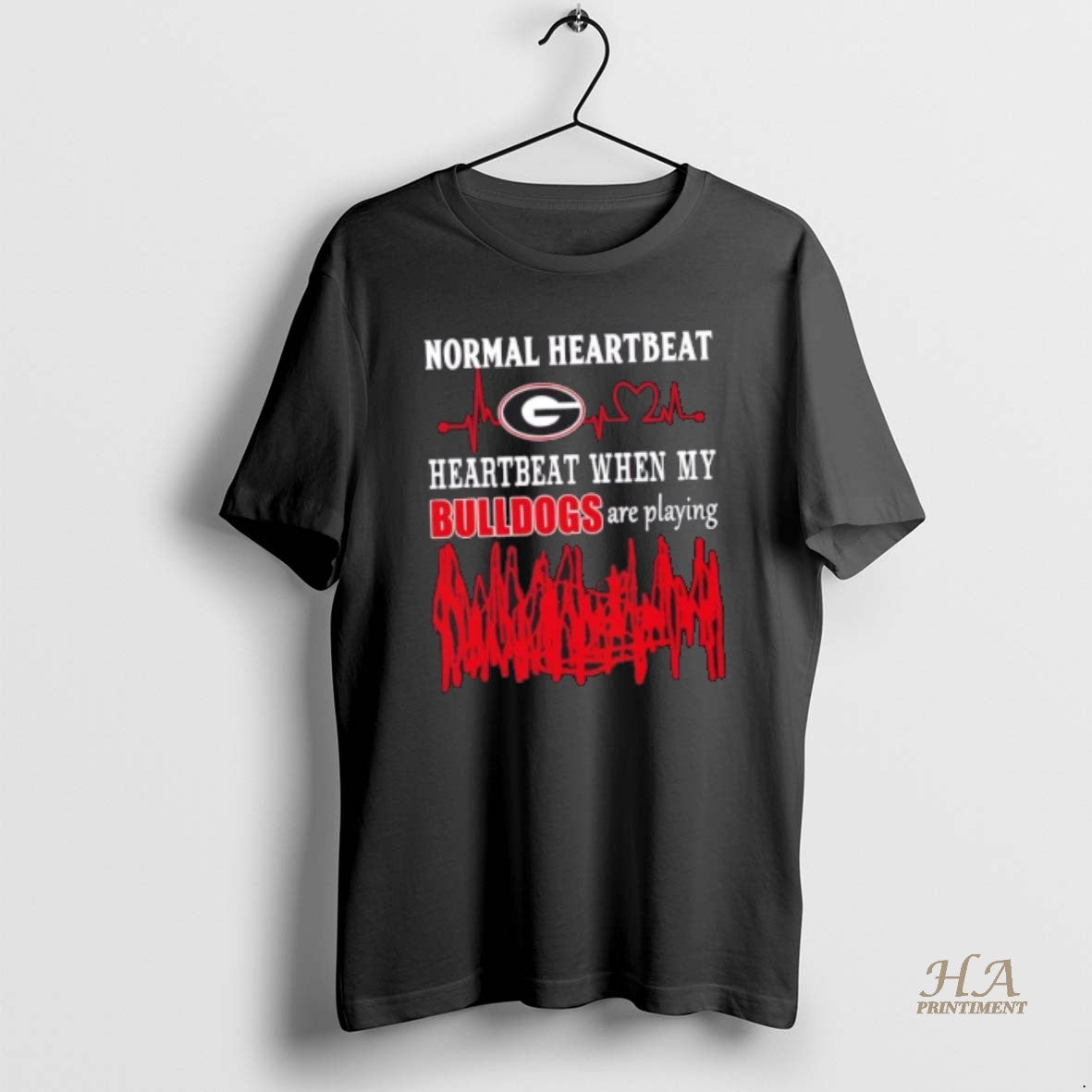Official Normal Heartbeat Heartbeat When My Georgia Bulldogs Are Playing