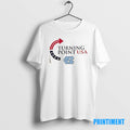 Official North Carolina Tar Heels X Freedom Turning Point Usa Charlie Kirk 2 Sided Tee