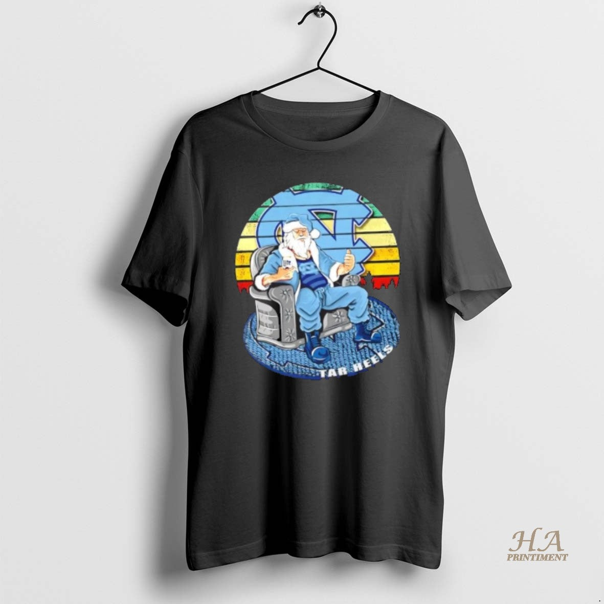 Official North Carolina Tar Heels X Santa Claus Christmas Vintage